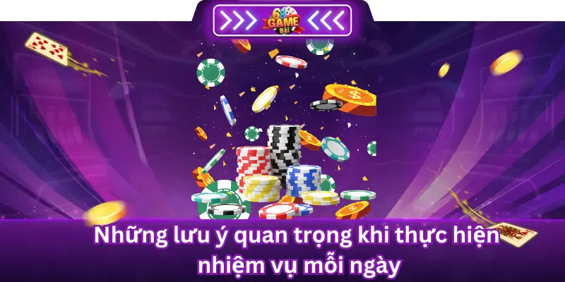 Những lưu ý quan trọng khi thực hiện